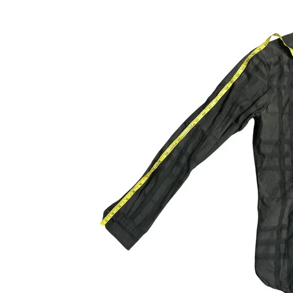 Burberry Button Down Grey  Shirt Size Small - Picture 9 of 10